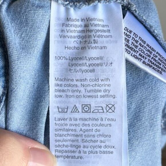 Madewell Shirred Wrap Mini Skirt in Indigo Ditsy Daisy Size US 10 - Picture 5 of 6